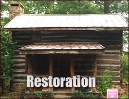 Historic Log Cabin Restoration  Urbanna, Virginia